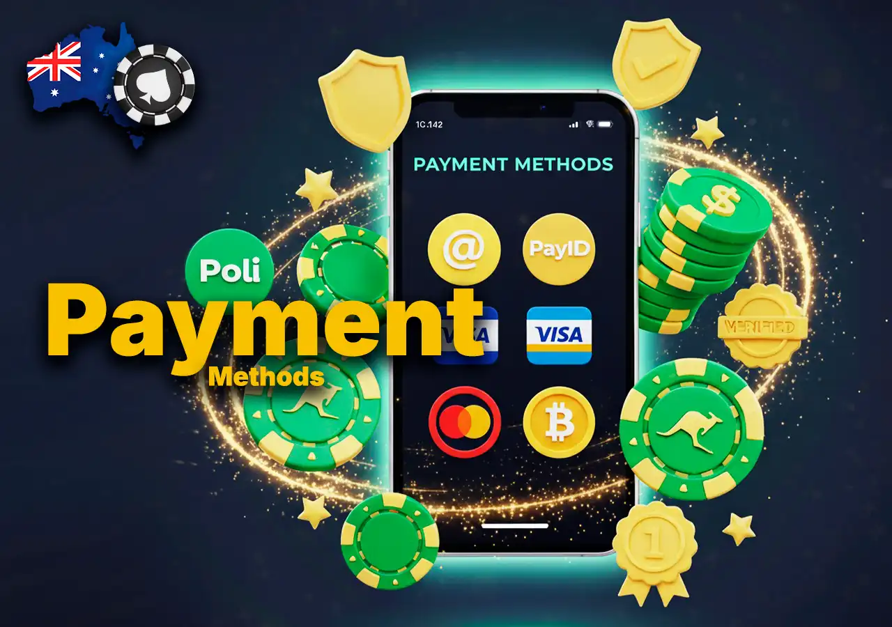 Fast payout and secure payment methods – POLi, PayID, PayPal, crypto